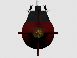 Type 094 Jin Class Submarine Modèle 3D