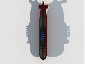 Type 094 Jin Class Submarine 3D Model