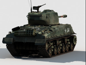 M-4A3E8 Sherman Easy Eight 3D Model
