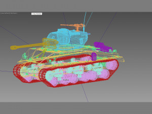 M-4A3E8 Sherman Easy Eight 3D Model