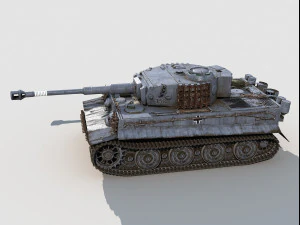 Panzer VI Tiger I Late version 3D Model