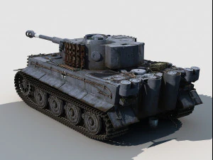Panzer VI Tiger I Late version 3D Model