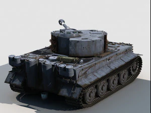 Panzer VI Tiger I Late version 3D Model