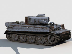 Panzer VI Tiger I Late version 3D Model