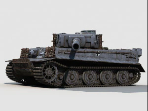 Panzer VI Tiger I Late version 3D Model