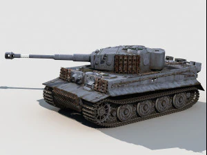 Panzer VI Tiger I Late version 3D Model