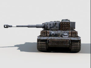 Panzer VI Tiger I Late version 3D Model