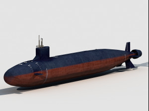 Sea Wolf Class submarine 3D Модель