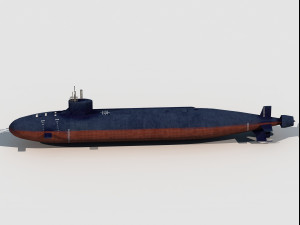 Sea Wolf Class submarine 3D Model