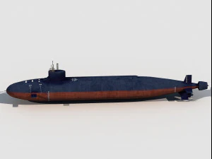 Sea Wolf Class submarine 3D Model