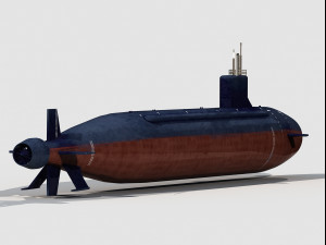Sea Wolf Class submarine 3D Model