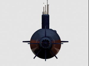 Sea Wolf Class submarine 3D Model