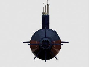 Sea Wolf Class submarine 3D Model