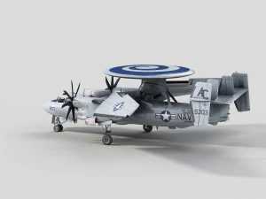 Northrop Grumman E2D Hawkeye 3D Model