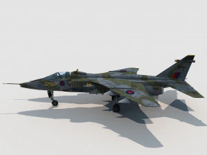 SEPECAT Jaguar versione britannica Modello 3D