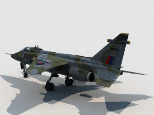 SEPECAT Jaguar versione britannica Modello 3D