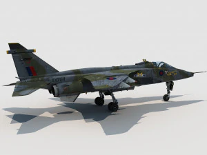 SEPECAT Jaguar versione britannica Modello 3D