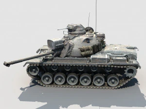 M-48 A3 Patton 3D Model