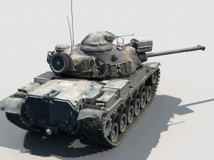 M-48 A3 Patton 3D Model