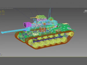 M-48 A3 Patton 3D Model