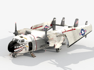 Grumman C-2 A Greyhound 3D Model