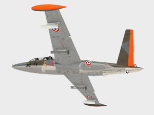 Fouga CM170 Magister 3D Model