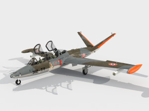 Fouga CM170 Magister 3D Model