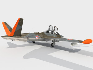Fouga CM170 Magister 3D Model