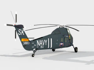 Sikorsky SH-34 Choctaw 3D Model