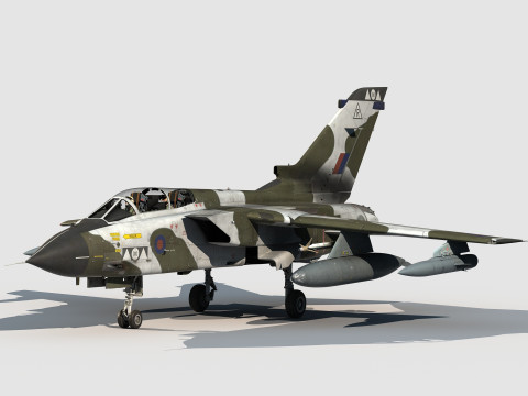 Panavia Tornado GR4-IDS British winter scheme 3D-Modell