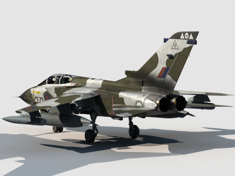 Panavia Tornado GR4-IDS British winter scheme 3D Model