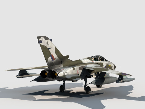 Panavia Tornado GR4-IDS British winter scheme 3D Model