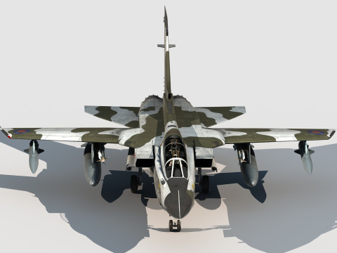 Panavia Tornado GR4-IDS British winter scheme 3D Model