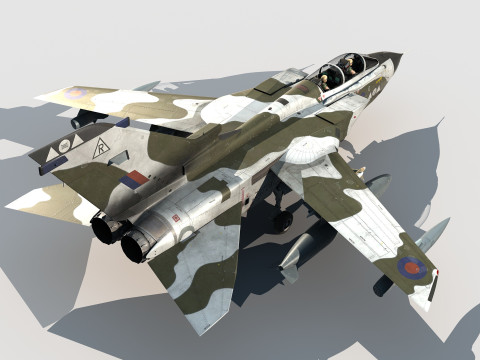 Panavia Tornado GR4-IDS British winter scheme 3D Model