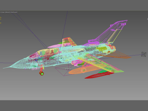 Panavia Tornado GR4-IDS British winter scheme 3D Model