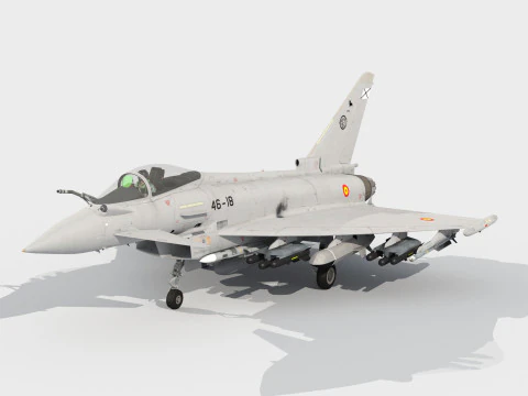 Projeto Eurofighter Halcon Modelo 3D