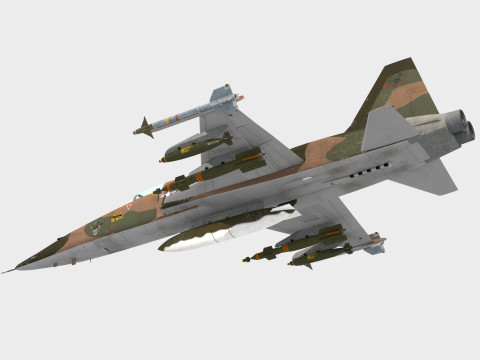 Northrop F-5 E Tiger II 3D मॉडल