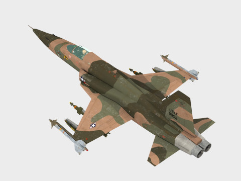 Northrop F-5 E Tiger II 3D मॉडल