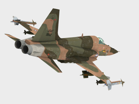 Northrop F-5 E Tiger II 3D मॉडल