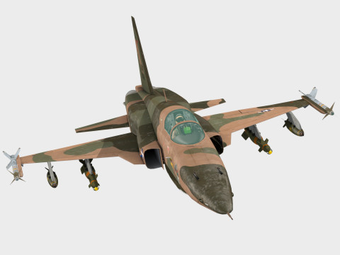 Northrop F-5 E Tiger II 3D मॉडल