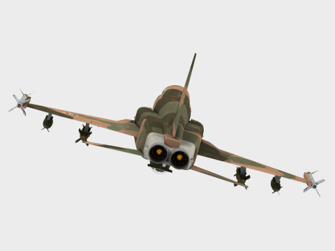 Northrop F-5 E Tiger II 3D मॉडल