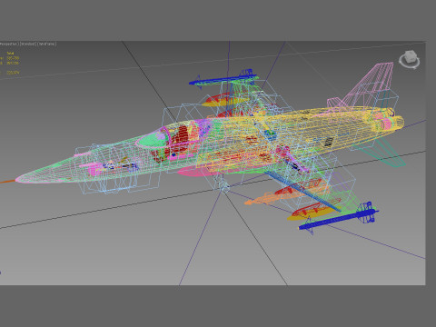 Northrop F-5 E Tiger II 3D मॉडल