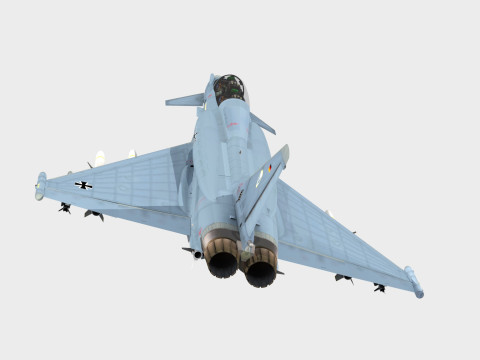 Eurofighter Tranche 4 Quadriga project Two seater version AEW 3D Model