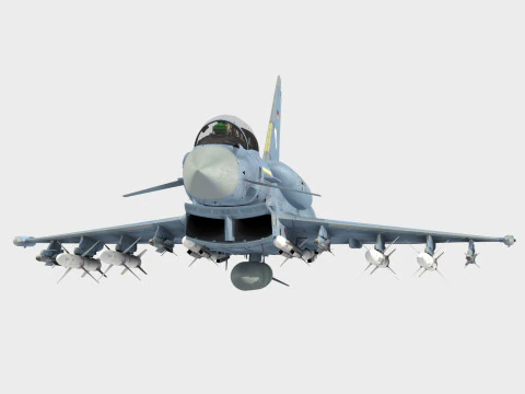 Progetto Eurofighter Tranche 4 Quadriga Versione biposto AEW Modello 3D