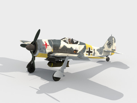 Focke-Wulf Fw190 A5 U 3D-Modell