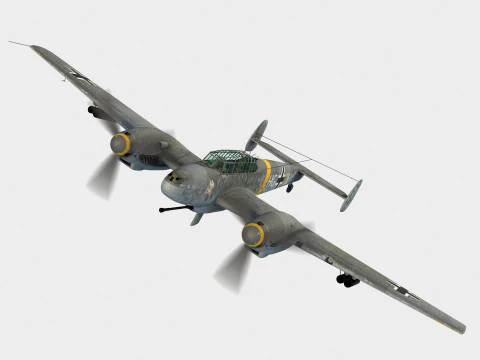 Messerschmitt Bf-110G Modelo 3D