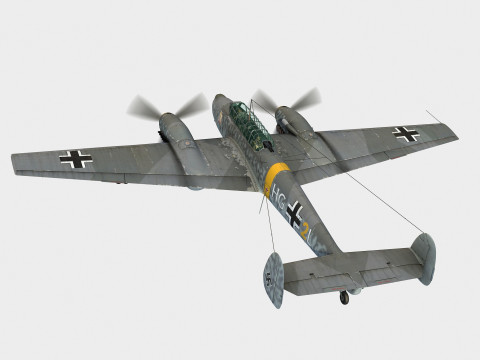 Messerschmitt Bf-110 G 3D 模型
