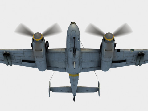 Messerschmitt Bf-110 G 3D 模型