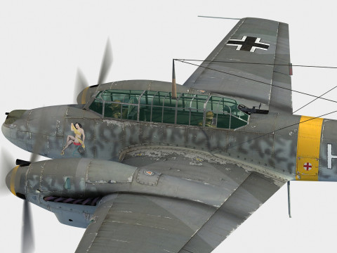 Messerschmitt Bf-110 G 3D 模型