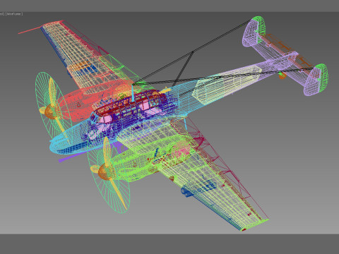 Messerschmitt Bf-110 G 3D 模型